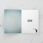 Astronomin mit Telescope Star-Gazing Custom Man's Karte (Innenseite)