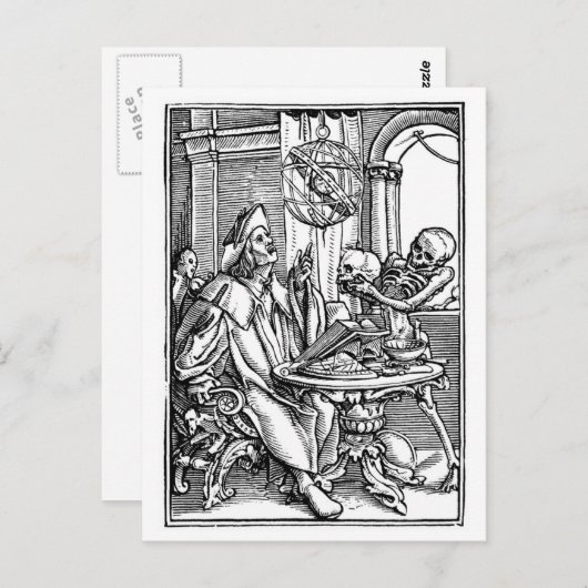 Astronomin Postkarte (Vorne/Hinten)