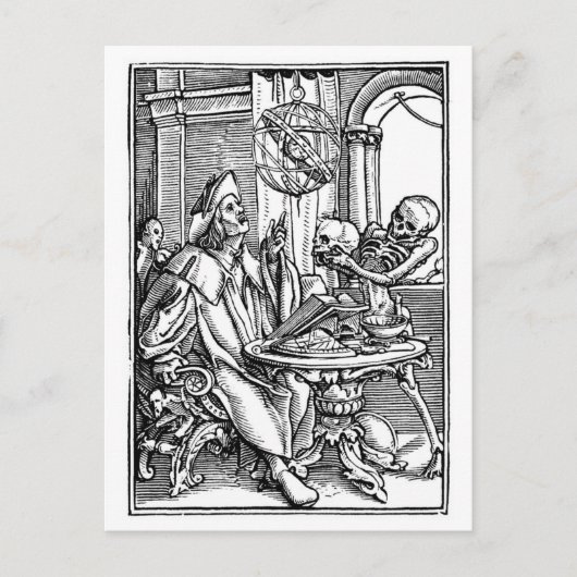 Astronomin Postkarte (Vorderseite)