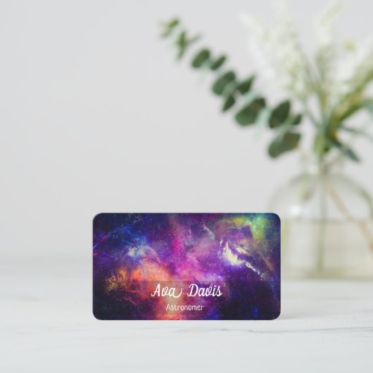 Astronomin Visitenkarte (Stehend Vorderseite)