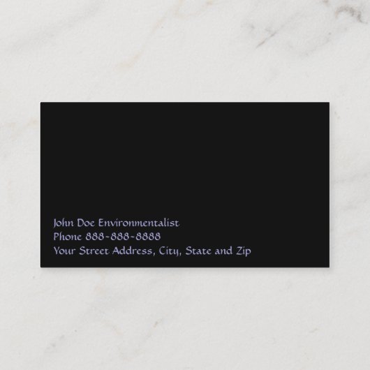 Astronomin Visitenkarte (Rückseite)