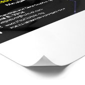 Astronomische Dreifaltigkeit Poster (Ecke)