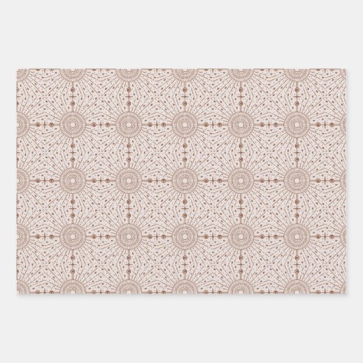 Astronomische Himmelsastrologie Kosmische Strahlen Geschenkpapier Set (Vorderseite)