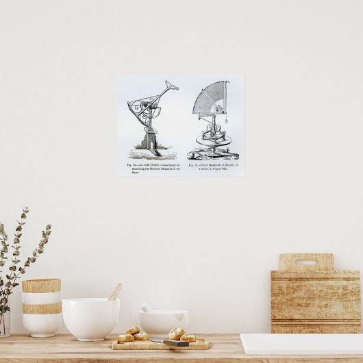 Astronomische Instrumente Poster (Küche)