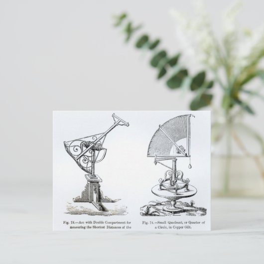 Astronomische Instrumente Postkarte (Stehend Vorderseite)