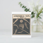 Astronomische Kartenansicht des bemerkenswerten Ko Postkarte (Stehend Vorderseite)