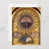 Astronomische Uhr für die Grand Dauphin Postkarte (Vorne/Hinten)