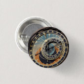 Astronomische Uhr in Prag Button (Vorne & Hinten)