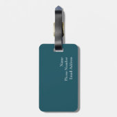 Astronomische Uhr in Prag Gepäckanhänger (Rückseite vertikal)