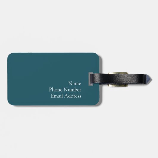 Astronomische Uhr in Prag Gepäckanhänger (Rückseite horizontal)