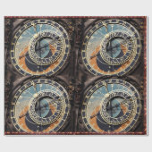 Astronomische Uhr in Prag Geschenkpapier (Flach)