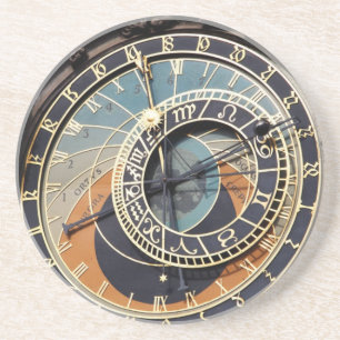 Astronomische Uhr in Prag Getränkeuntersetzer