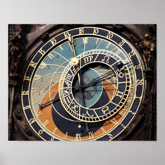 Astronomische Uhr in Prag Poster (Vorne)