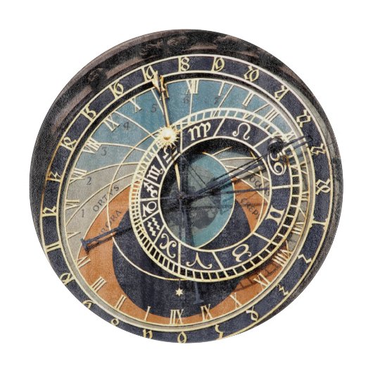 Astronomische Uhr in Prag Schneidebrett (Vorderseite)