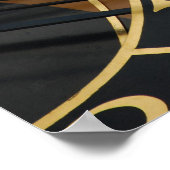 Astronomische Uhr in Prag, Tschechische Republik Poster (Ecke)