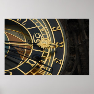 Astronomische Uhr in Prag, Tschechische Republik Poster