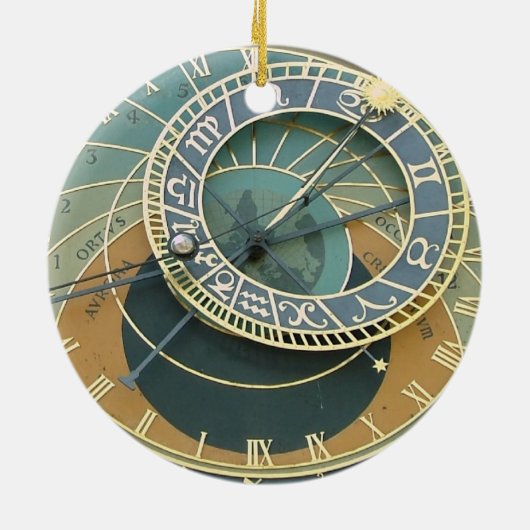 Astronomische Uhr Keramikornament (Hinten)