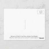 Astronomische Uhr oder Prag Orloj Postkarte (Rückseite)