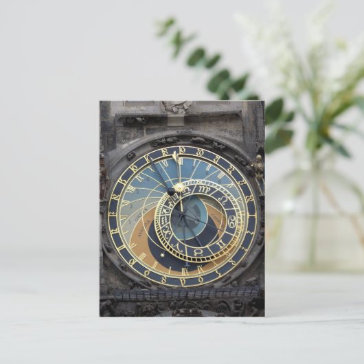 Astronomische Uhr oder Prag Orloj Postkarte (Stehend Vorderseite)
