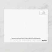 Astronomische Uhr oder Prag Orloj Postkarte (Rückseite)