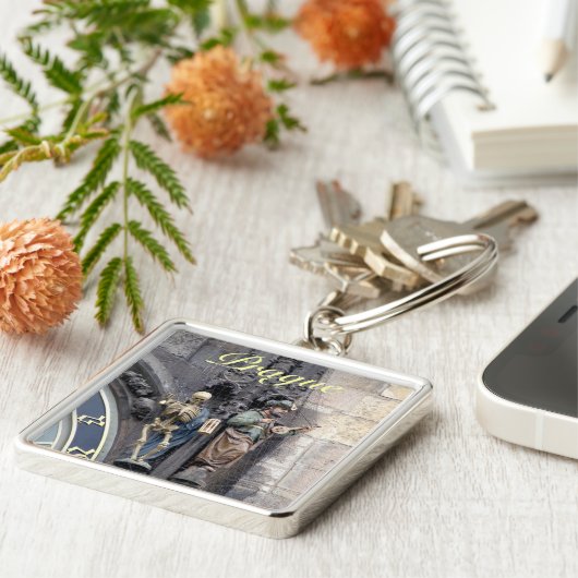 Astronomische Uhr oder Prag Orloj Schlüsselanhänger (Seite)