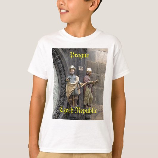 Astronomische Uhr oder Prag Orloj T-Shirt (Vorderseite)
