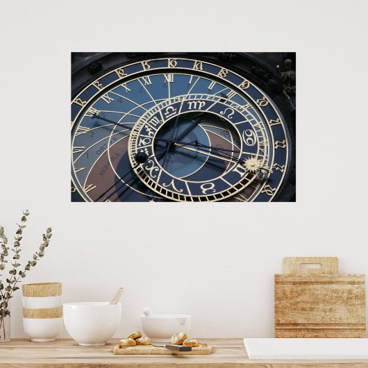 Astronomische Uhr Poster (Küche)