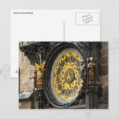 Astronomische Uhr Postkarte (Vorne/Hinten)
