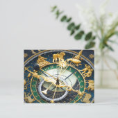 Astronomische Uhr Postkarte (Stehend Vorderseite)