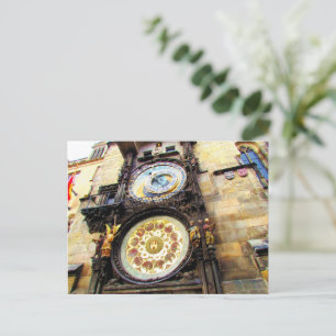 Astronomische Uhr Prag Feiertagspostkarte