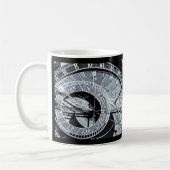 Astronomische Uhr, Prag, Flagge - Tschechische Kaffeetasse (Links)