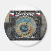 Astronomische Uhr Prag Orlog Tschechische Republik Magnet (Vorne)