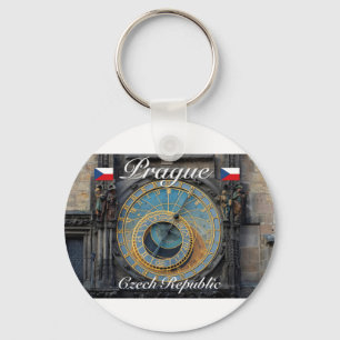Astronomische Uhr Prag Orlog Tschechische Republik Schlüsselanhänger