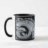 Astronomische Uhr und Skelett - Prag, Tschechien Tasse (Links)