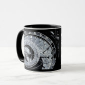 Astronomische Uhr und Skelett - Prag, Tschechien Tasse (Vorderseite Links)