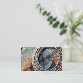 Astronomische Uhr-Visitenkarte Visitenkarte (Stehend Vorderseite)