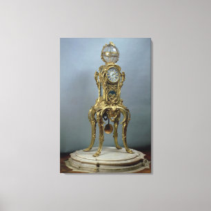 Astronomische Uhr von Jacques Caffi Leinwanddruck