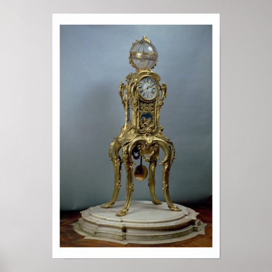 Astronomische Uhr von Jacques Caffi Poster (Vorne)