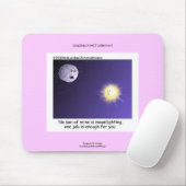 Astronomischer Moonlighting Cartoon Funny Mouse Pa Mousepad (Mit Mouse)