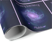 Astronomischer Südpinwheel individuelle Name und T Geschenkpapier (Rolleneckpunkt)