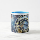Astronomischer Uhr-Time u. Raum Prags Tasse (Zentrum)