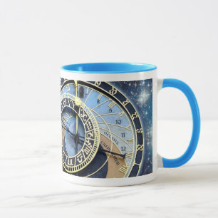 Astronomischer Uhr-Time u. Raum Prags Tasse