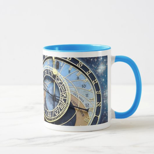 Astronomischer Uhr-Time u. Raum Prags Tasse (Rechts)