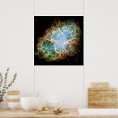 Astronomisches Foto, Krabbennebel Poster (Küche)