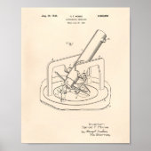 Astronomisches Teleskop 1943 Patent Art Old Peper Poster (Vorne)
