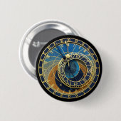 Astronomisches Uhr-Prag Orloj Button (Vorne & Hinten)