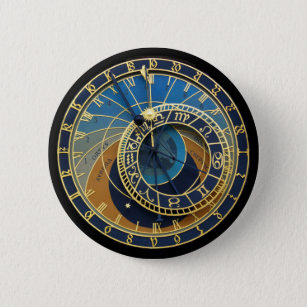 Astronomisches Uhr-Prag Orloj Button