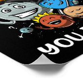 Astronomisches WeltraumParty Sonnensystem Planets Poster (Ecke)