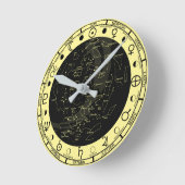 Astronomy Clock Runde Wanduhr (Winkel)
