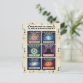 Astronomy Nebula Galaxy Space Science Design Postkarte (Stehend Vorderseite)